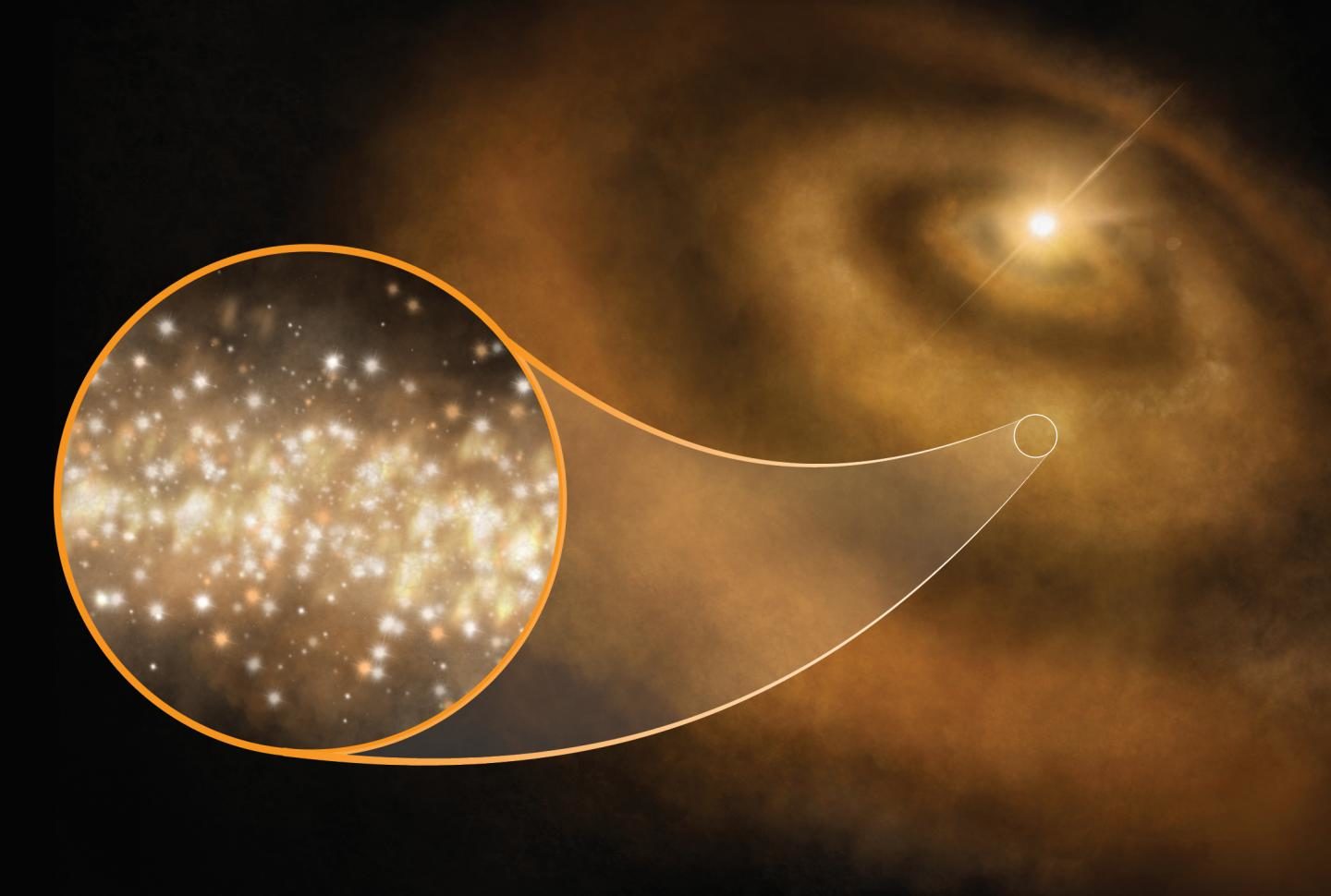 Click to enlarge Nanoscale diamonds Milky Way