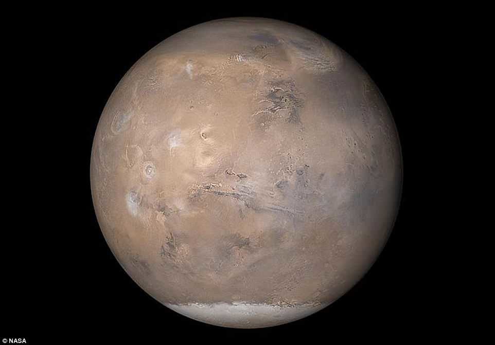 Click to enlarge Mars dust storm