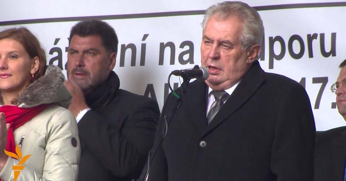 Czech President Milos Zeman
