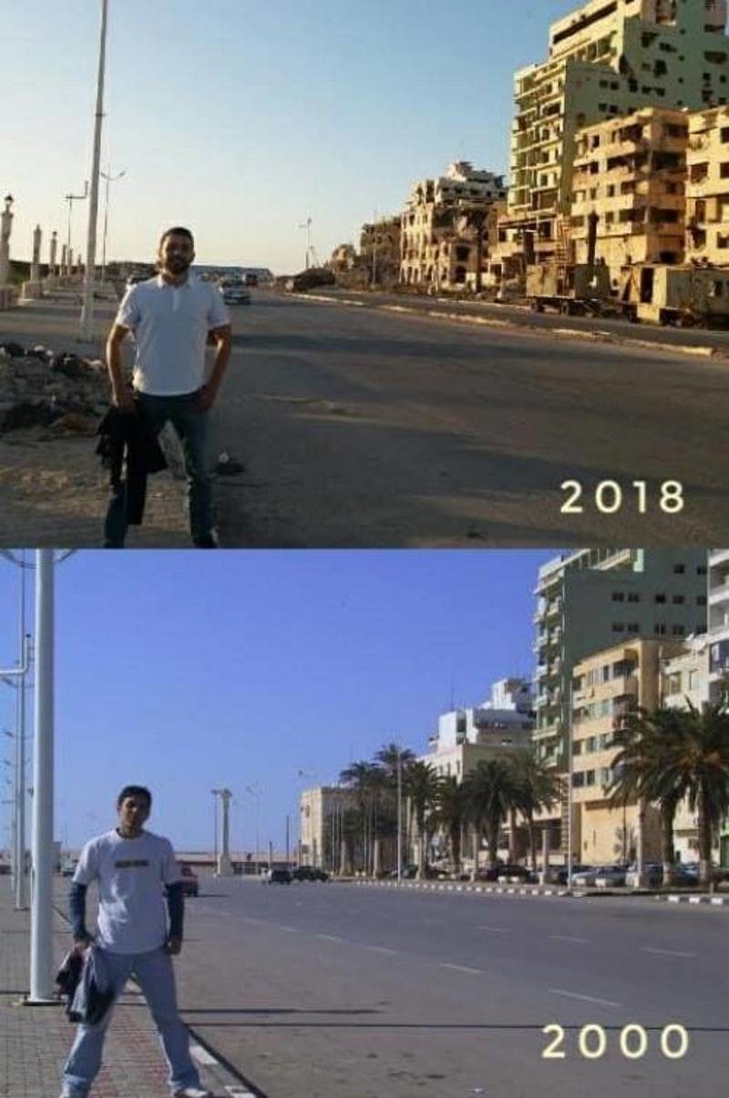 libya before and after pictures