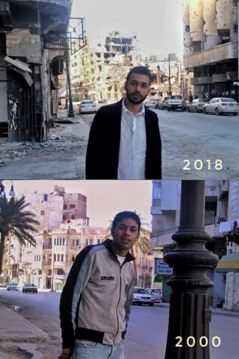 libya before and after pictures