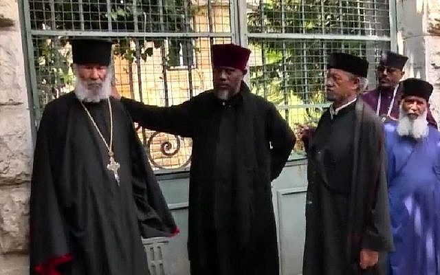 Ethiopia denies ever having considered move or recalling ambassador after footage shows police rudely addressing, evicting Ethiopian monks from Jerusalem complex