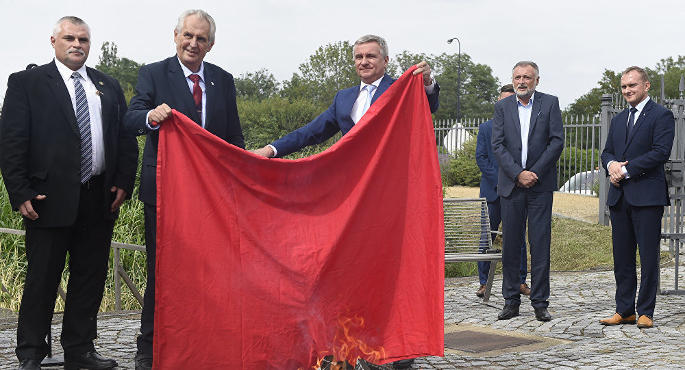 Czech President Milos Zeman underpants