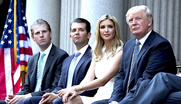 Eric, Don Jr, Ivanka, Donald Trump