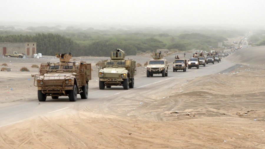 Click to enlarge Saudi-led coalition forces