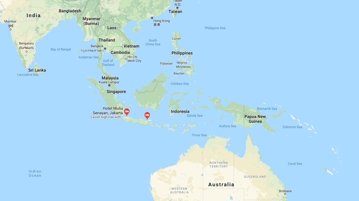 Click to enlarge map of Indonesia