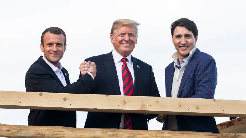 Macron Trump trudeau