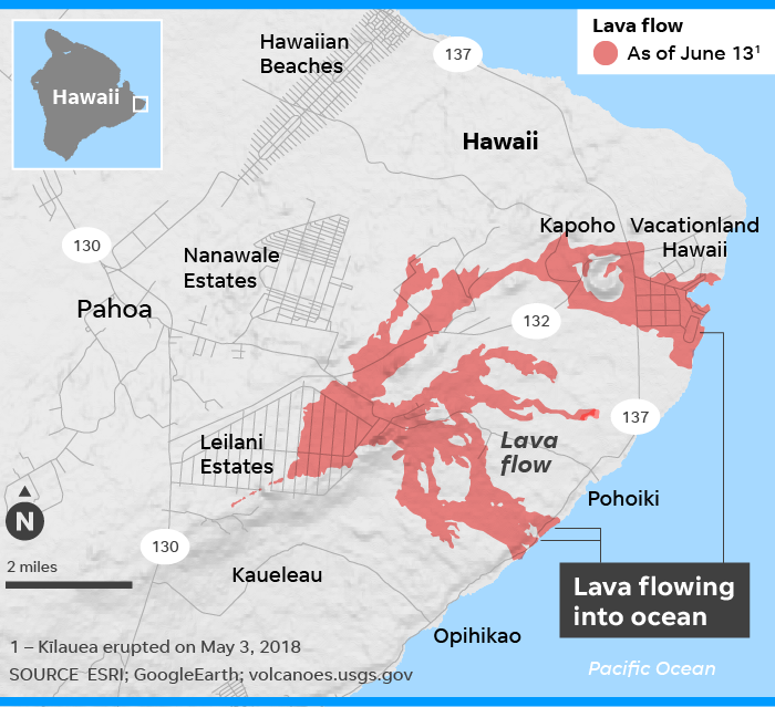 Click to enlarge lave flow Kilauaea