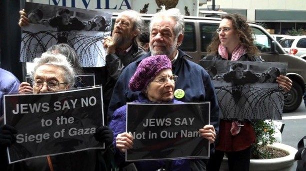 Jews Say No demonstrate in New York.