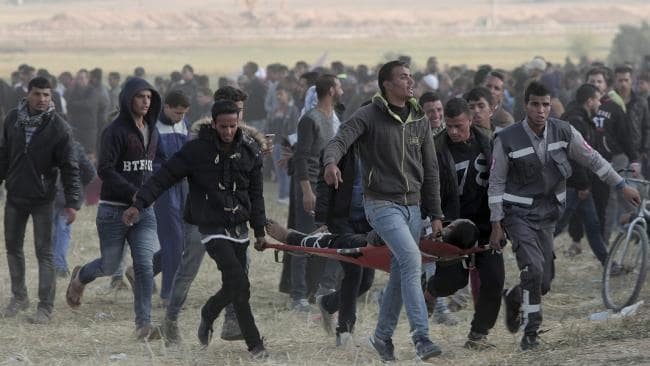 Palestinian protesters