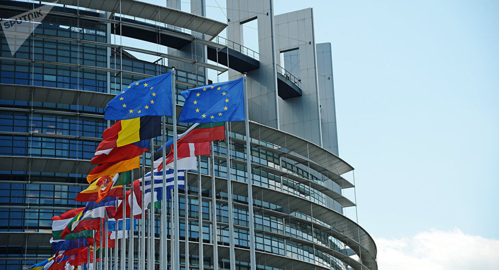 European Parliment building in Strasbourg