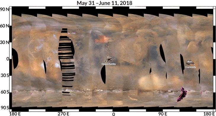 dusto storm mars rover