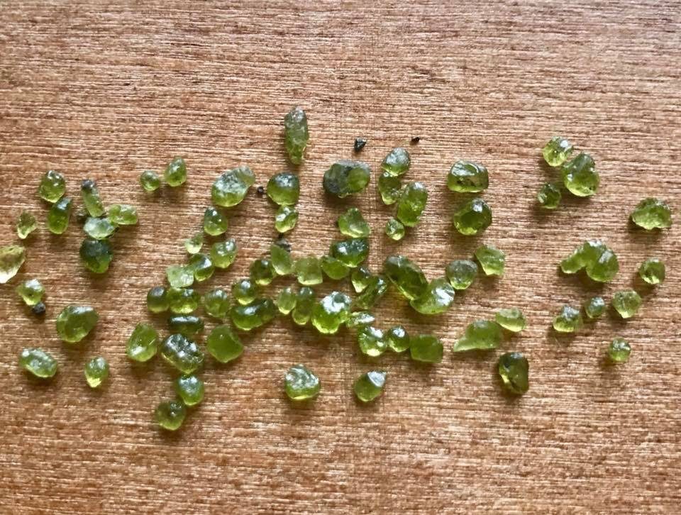 Green gemstones