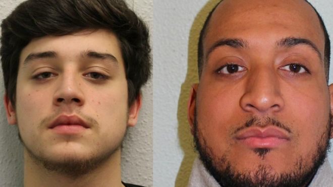 Click to enlarge William Deo (left) and Gavin Okwu-Brewis (right) ammonia attack