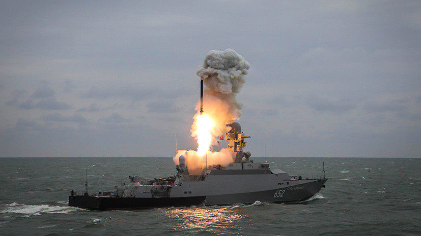 Click to enlarge Grad Sviyazhsk launched a Kalibr cruise missile