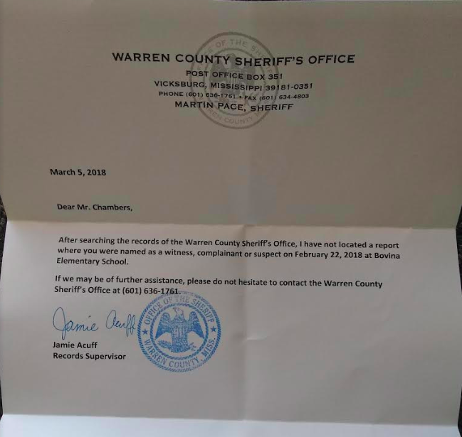 Click to enlarge Warren County letter
