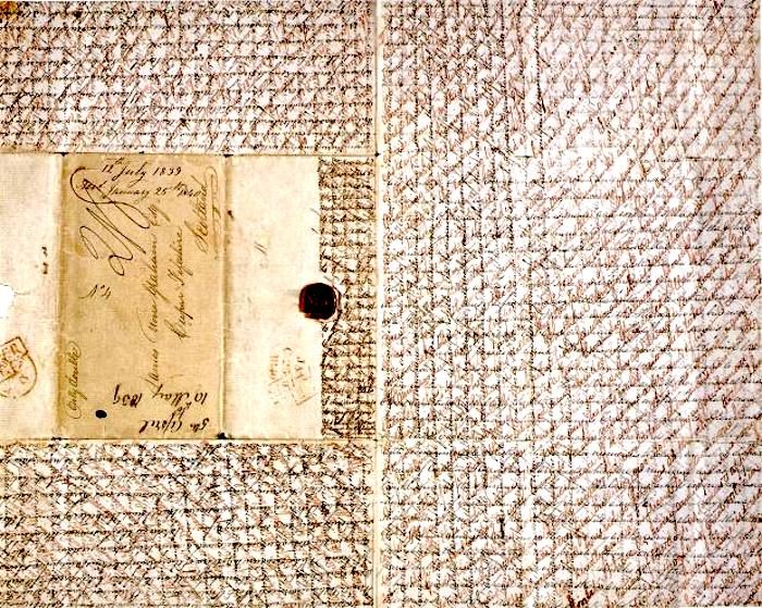 crosshatch letter