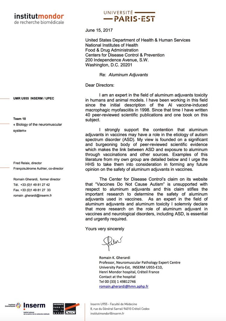 Click to enlarge Gherardi Letter