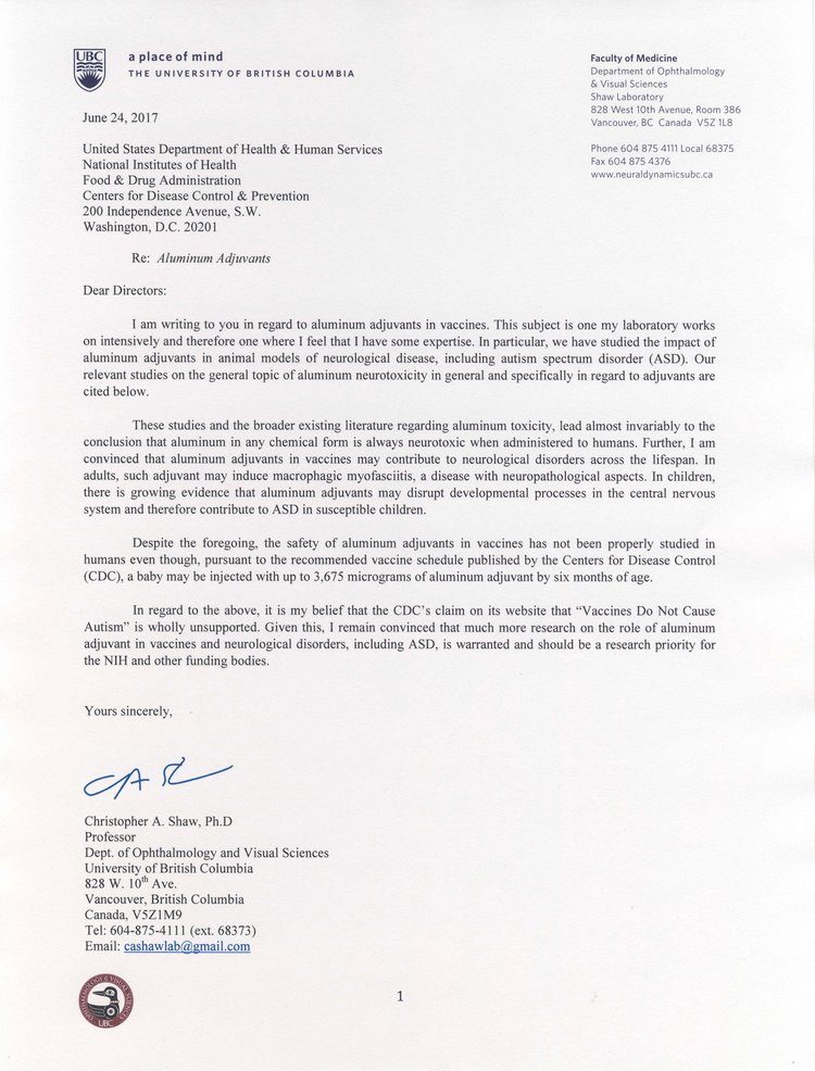 Click to enlarge Shaw letter