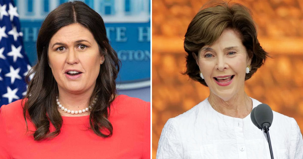 Click to enlarge sarah sanders laura bush