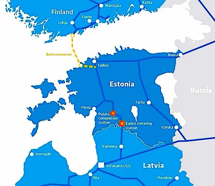 Map pipeline Estonia