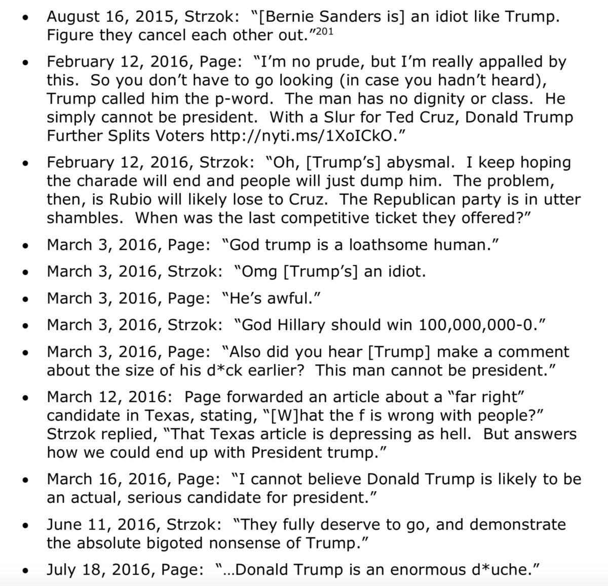 texts Strzok