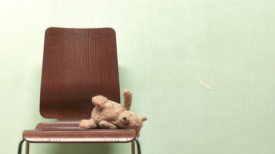 Click to enlarge bear on chair