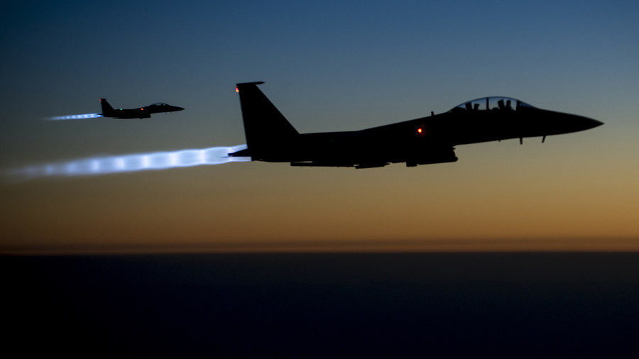 A pair of US Air Force F-15E Strike Eagles