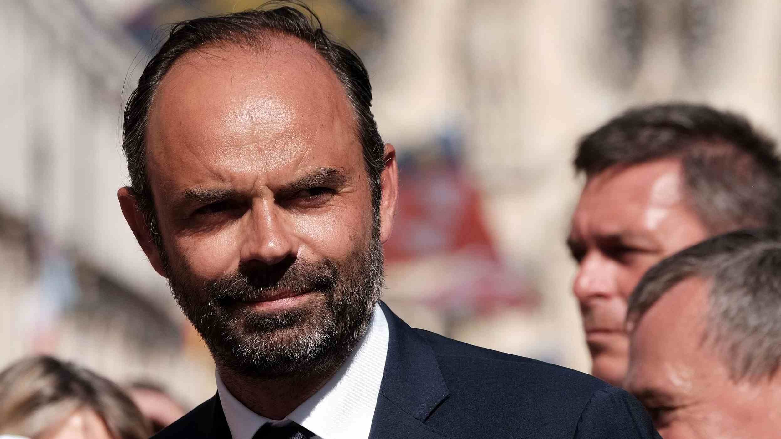 Click to enlarge French Prime Minister Edouard Philippe