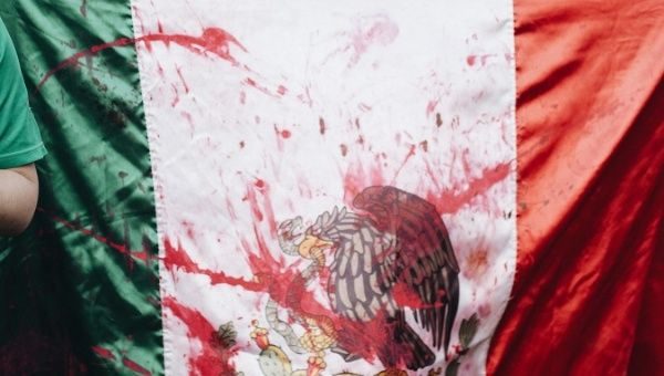 Mexican flag blood