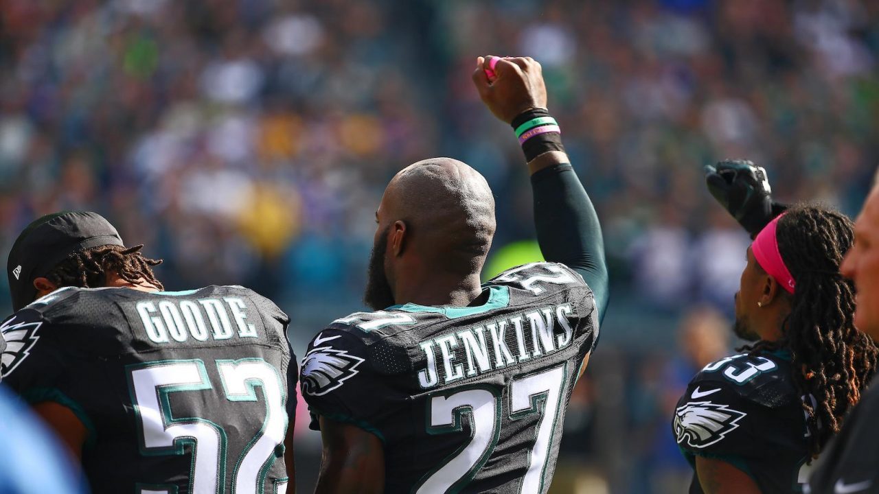 NFL football player protest