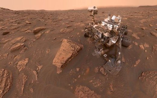 Click to enlarge NASA's Curiosity on Mars