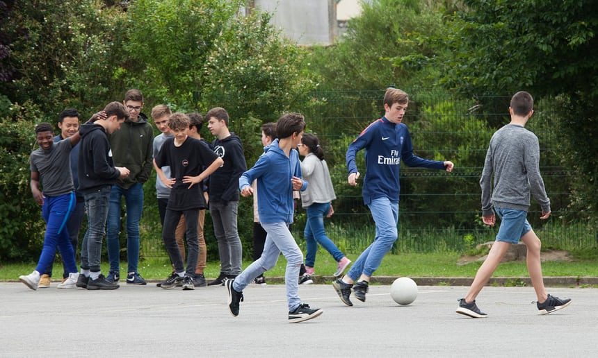 Click to enlarge Children playing