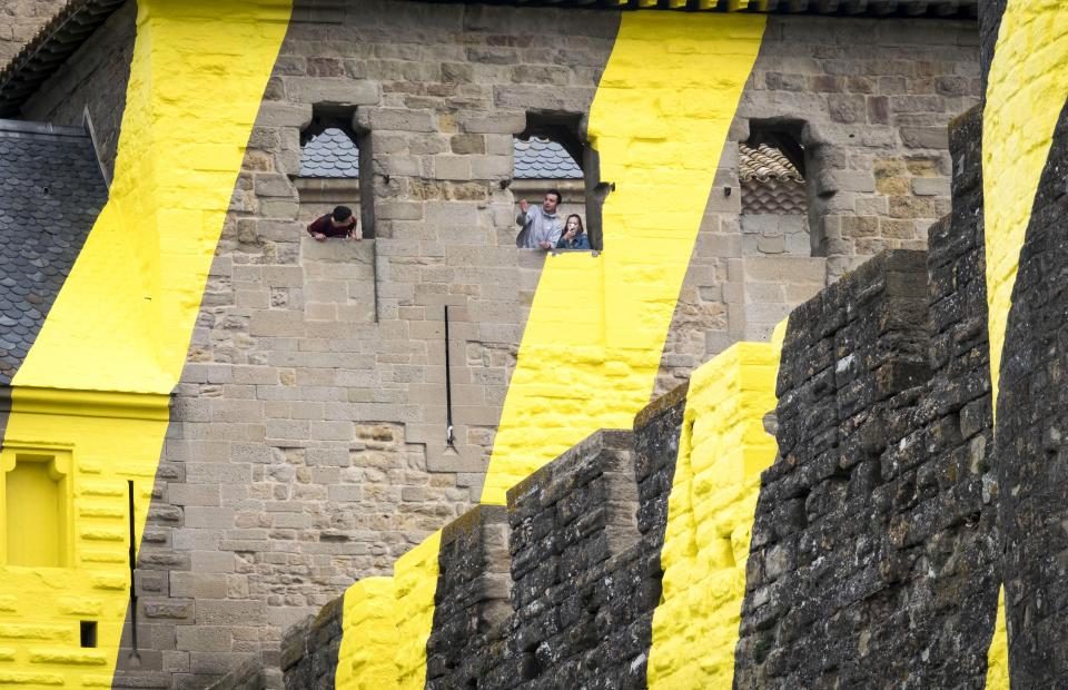 Click to enlarge carcassone castle art