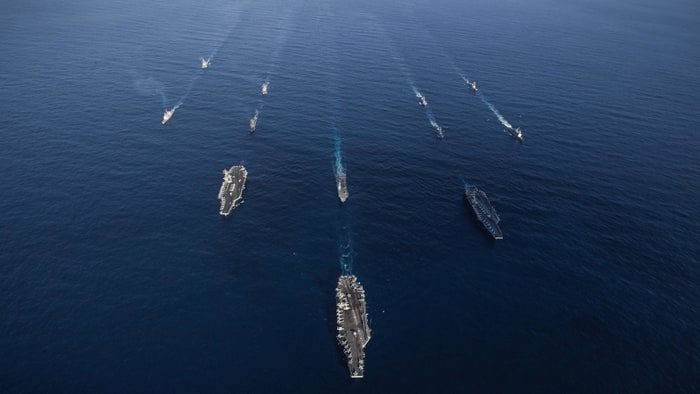 US Navy ships