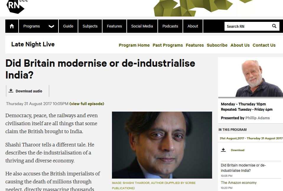 Click to enlarge Shashi Tharoor