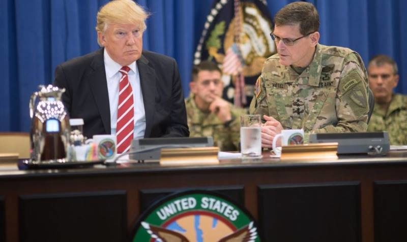Trump  general Votel Centcom