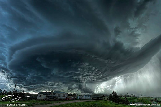 Click to enlarge South Dakota supercell near Blackhawk on June 1st 2015