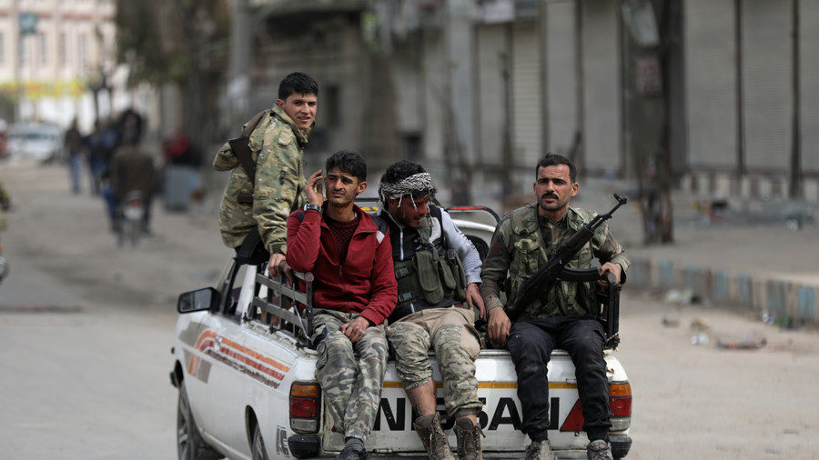 Click to enlarge Turkish-backed Free Syrian army fighters