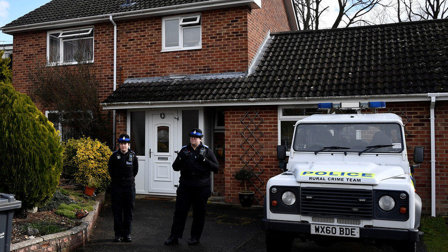 Click to enlarge Stand guard at Skripal house