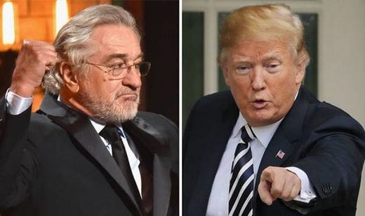 Click to enlarge Robert DiNero Trump tony awards