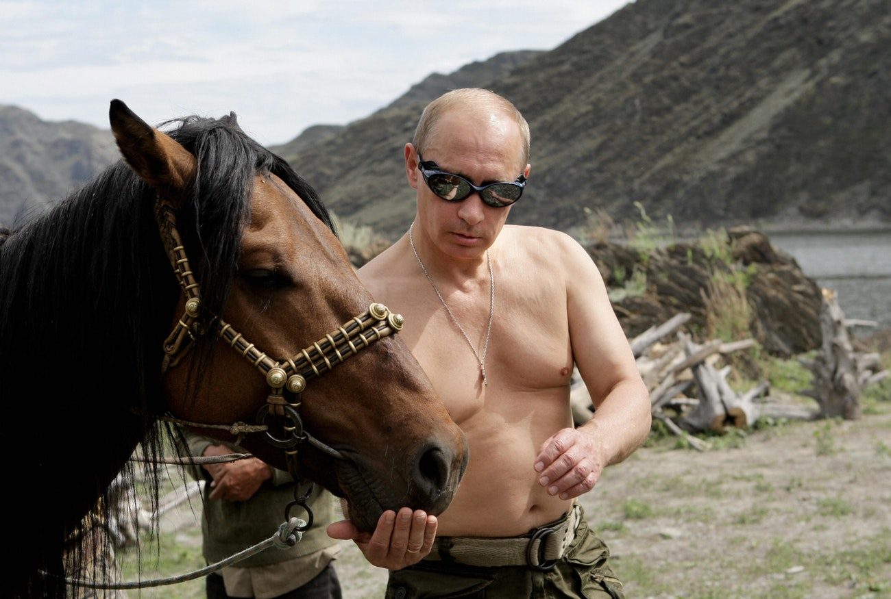 Putin with his horse