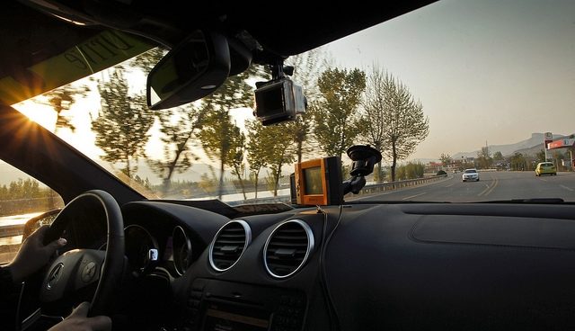 driving car road