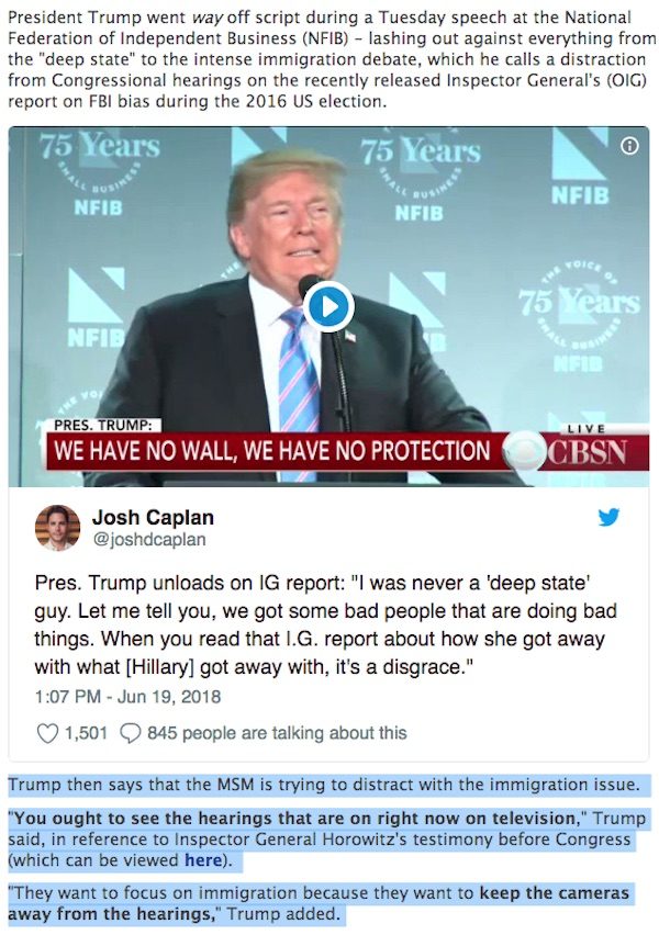 Trump unloads