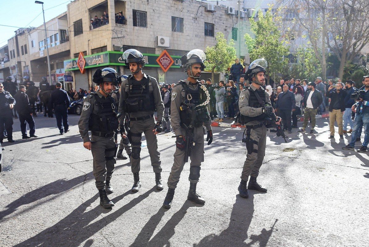 Click to enlarge Israeli occupation forces