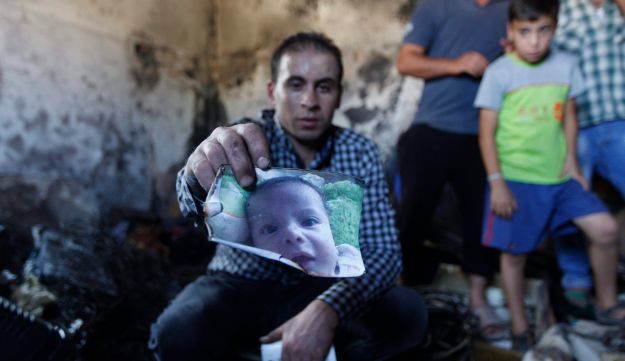 burned Palestinian family