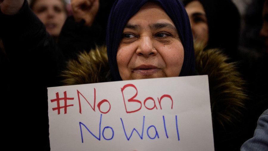 Click to enlarge trump wall protester