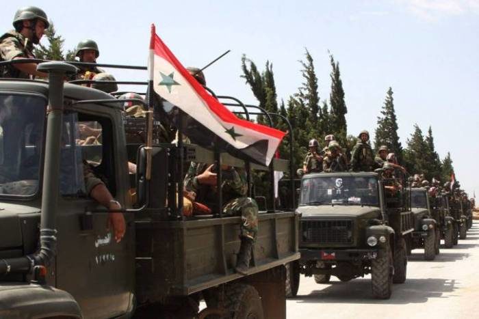 Syrian army troops