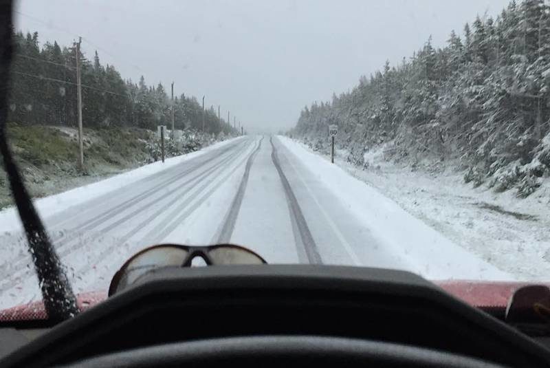 Malcolm MacEachern was among those sharing this snowy image of North Mountain, taken on Tuesday morning.