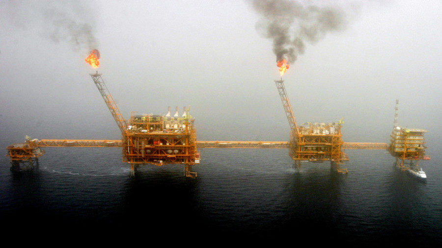 Oil platform Soroush oil fields near Tehran